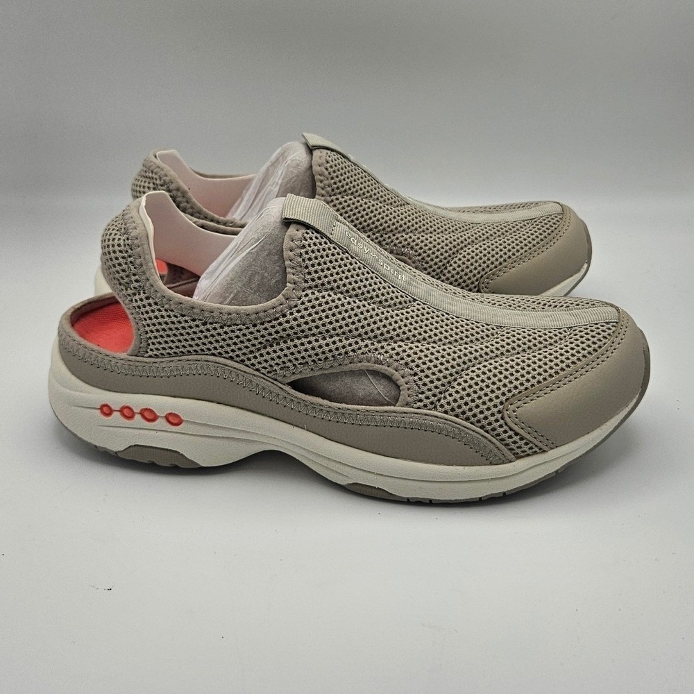 Easy Spirit Trina 2 Womens Taupe Mesh Slip On Walking Shoes Size 6M NEW Box